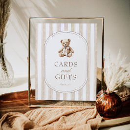 Poster Nous pouvons attendre Baby shower Cartes et Cadeau