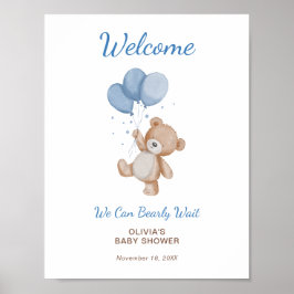 Poster Nous pouvons attendre l'Affiche de bienvenue Baby