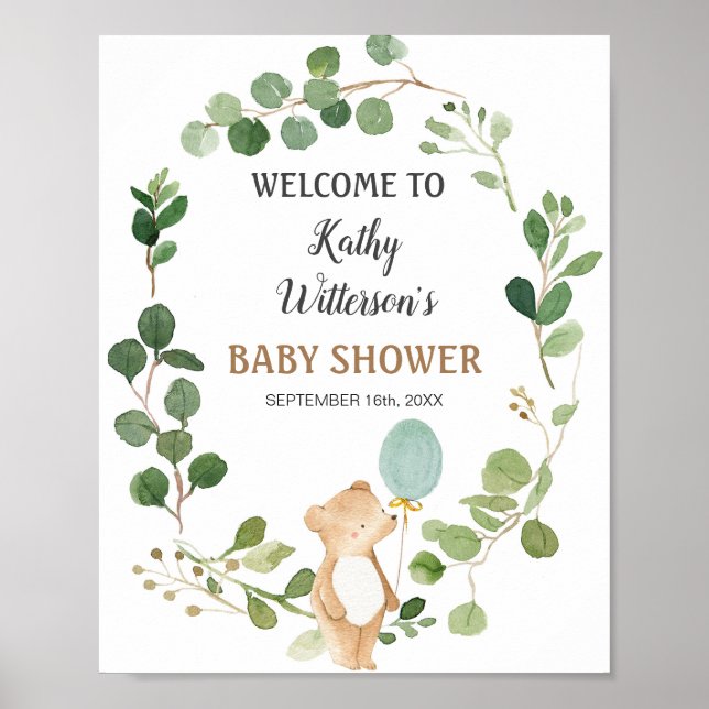Poster Nous pouvons attendre l'Affiche de bienvenue Baby  (Devant)