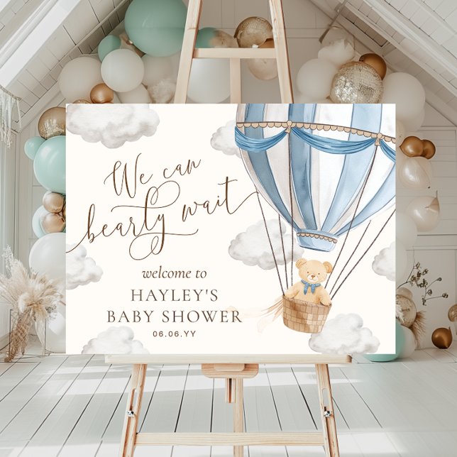 Poster Nous pouvons attendre le Baby shower (Créateur téléchargé)