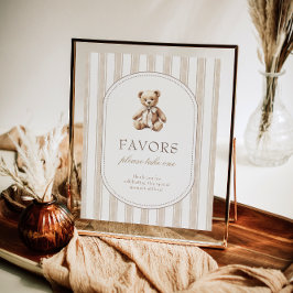 Poster Nous pouvons attendre le signe des faveurs du Baby