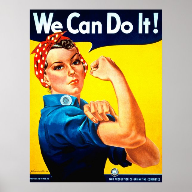 Poster Nous Pouvons Le Faire ! Rosie la riveteuse (Devant)