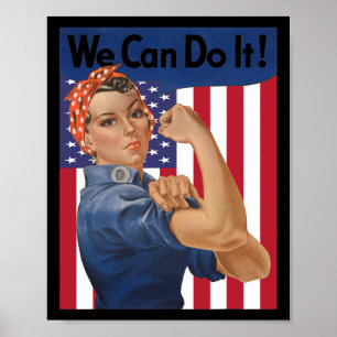 Poster Nous Pouvons Le Faire Rosie Riveter Feminist Usa D