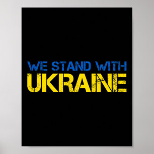 Poster Nous sommes avec l'Ukraine 2 