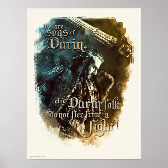 Poster Nous sommes fils de Durin (Devant)