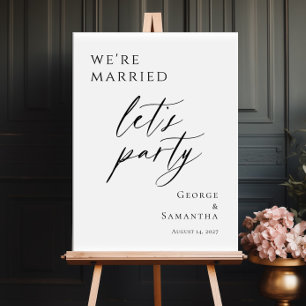 Poster Nous sommes mariés, faisons la fête, Bienvenue à l