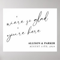 Nous sommes si heureux que vous soyez ici Mariage