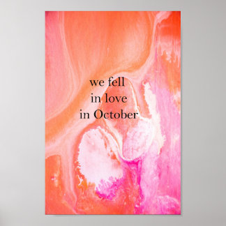 Poster Nous sommes tombés amoureux en octobre