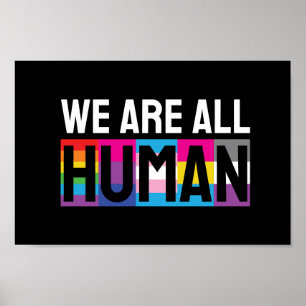 Poster Nous sommes tous humains LGBTQIA+