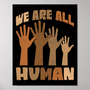 Poster Nous sommes tous humains Mélanine Histoire noire A
