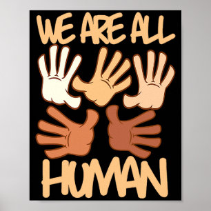 Poster Nous sommes tous humains Mélanine Histoire noire F