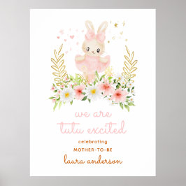 Poster Nous sommes Tutu Excité Ballerina Baby shower d'ac