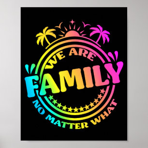 Poster Nous sommes une famille, pas une réunion de famill