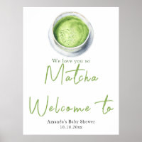 Nous t'aimons tellement Matcha Baby Shower Bienven
