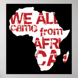 POSTER NOUS TOUS SOMMES VENUS D'AFRIQUE 2