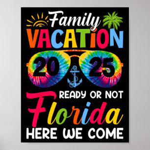 Poster Nous Venons Famille Vacances Floride 2025 Bonding