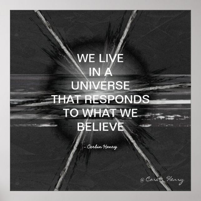 Poster Nous Vivons Dans Un Univers (Devant)