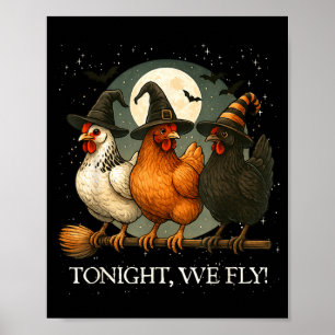 Poster Nous volons drôle de poulet Saison épouvantable Fe