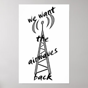 Poster "nous voulons le retour des ondes"