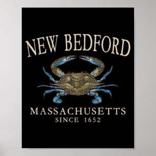 Poster Nouveau Bedford Massachusetts Crab Town Depuis 165
