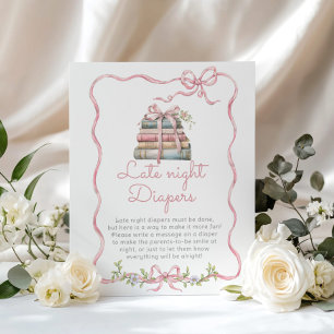 Poster Nouveau chapitre Ruban rose Couches de nuit jeu