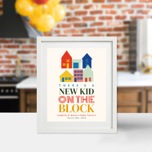 Poster Nouveau Enfant Sur Le Bloc 6 Baby shower Des Maiso