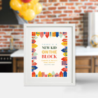 Nouveau Enfant Sur Le Bloc Baby shower Maisons neu