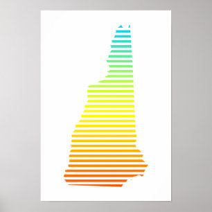 Poster nouveau hampshire refroidissement fondu