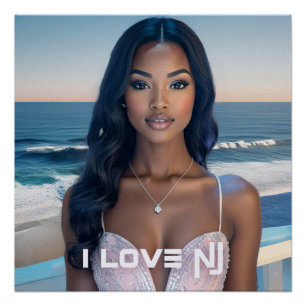 POSTER NOUVEAU JERSEY - J'AIME NJ
