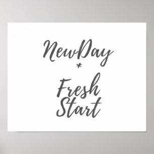 Poster Nouveau jour, copie de nouveau début