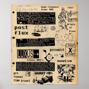 Poster Nouveau manifeste de Fluxus