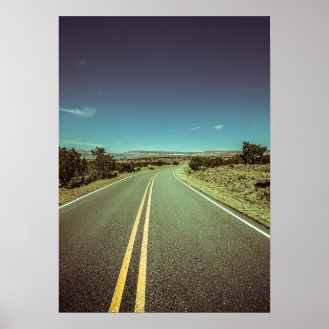 Poster Nouveau-Mexique Road Voyage Paysage Photo (Devant)