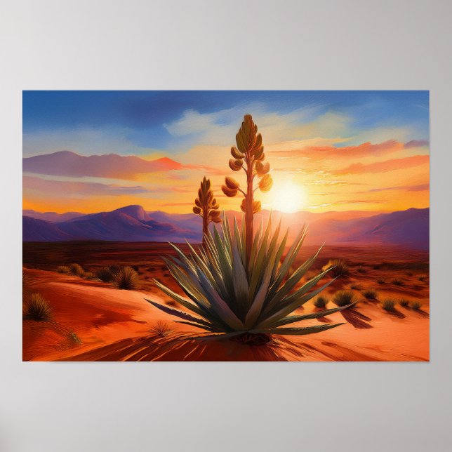Poster Nouveau-Mexique Terre D'Enchantement Désert Du Yuc (Devant)