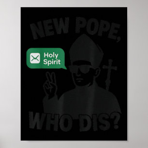 Poster Nouveau pape qui se moque du Saint-Esprit Drôle de