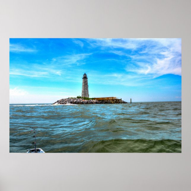 Poster Nouveau phare Comfort Point - Mobjack Bay (Devant)