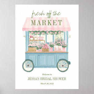Poster Nouveau sur le Marché Signe de Bienvenue pour la F