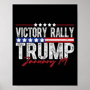 Poster NOUVEAUTÉ ! Trump Victory Rally Mega Historique Le