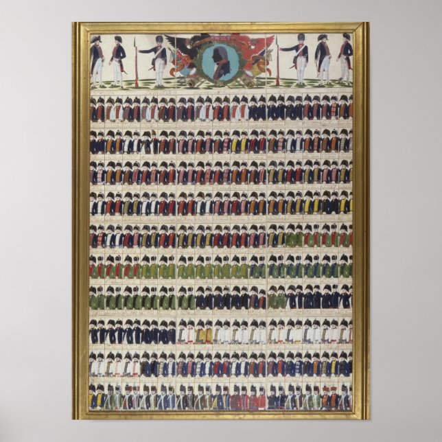 Poster Nouveaux modèles uniformes pour le Royal Prussian (Devant)