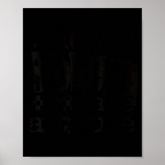 Poster Nouveaux problèmes même attitude rétro grunge stre