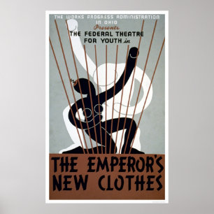 Poster Nouveaux vêtements d'empereurs WPA 1937