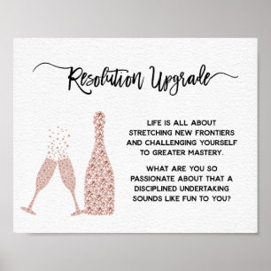 Poster Nouvel An et anniversaire Encouragement Motivation