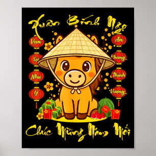Poster Nouvel An lunaire vietnamien - Tét 2026 Année du H