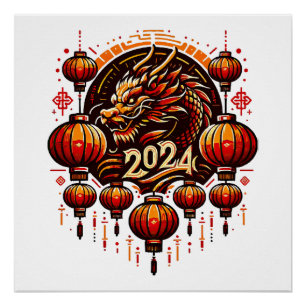 Poster nouvelle année chinoise 2024