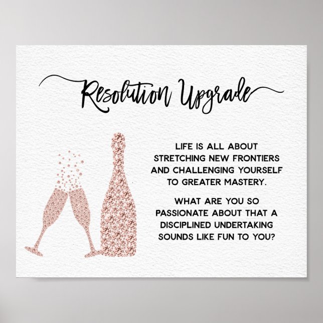 Poster Nouvelle Année et Motivation d'Anniversaire Encour (Devant)