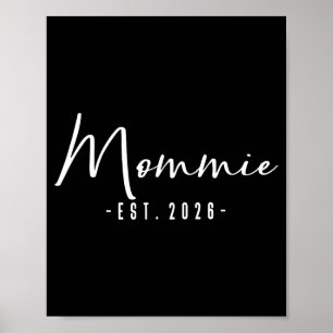 Poster Nouvelle annonce de bébé Mommie Est Mommie