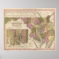 Nouvelle carte du Maryland et du Delaware