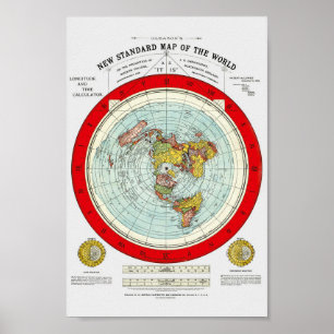 Poster Nouvelle carte standard de la saison mondiale 1892