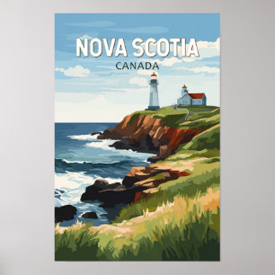 Poster Nouvelle-Écosse Canada Voyage Art Vintage
