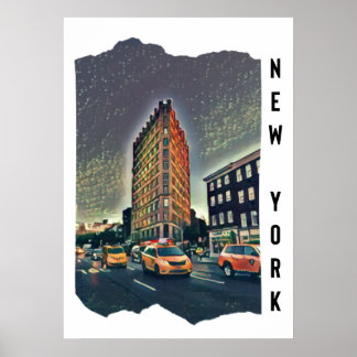 Poster Nouvelle esthétique de la ville de New York Photo 