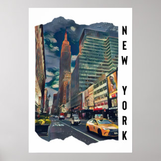 Poster Nouvelle esthétique de la ville de New York Photo 